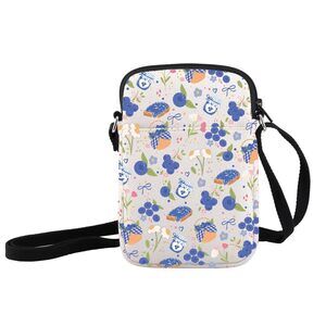 7278 Blueberries Inspired Crossbody Bag Fruit Lover Gift Blueberries